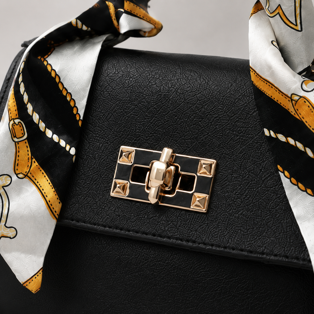 Hartwell Scarf Handle Handbag - Lead Product Detail