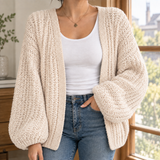 Allegra Chunky Cardigan - Apricot
