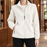 Winifred Stand Collar Jacket - Milky White