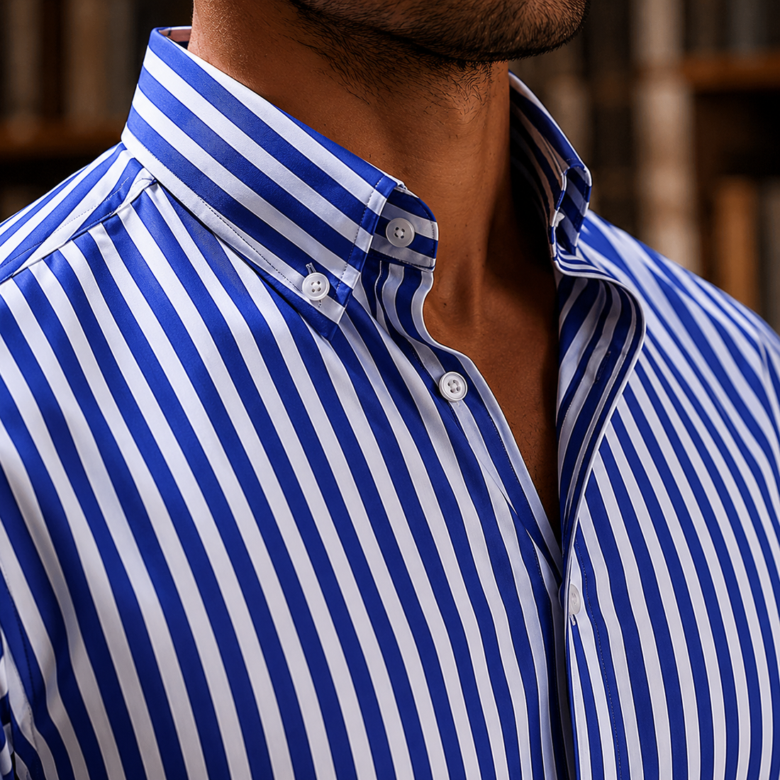 Beckett Striped Shirt - Lead Product Detail