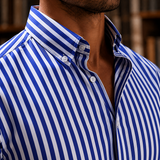 Beckett Striped Shirt - Lead Product Detail