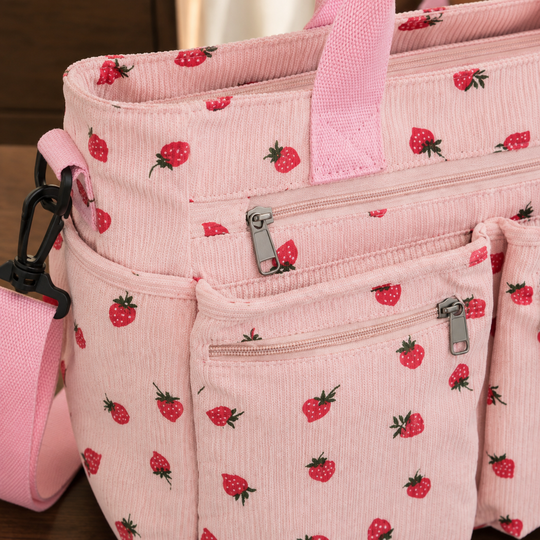 Caldera Strawberry Tote Bag - Lead Product Detail