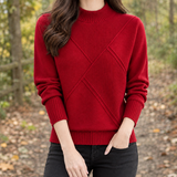 Paloma-Claire Textured Sweater - Red