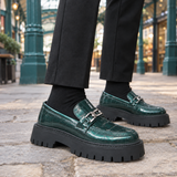Lucchesi Platform Loafers - Green