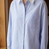 Willa Contrast Collar Shirt - Lead Product Detail