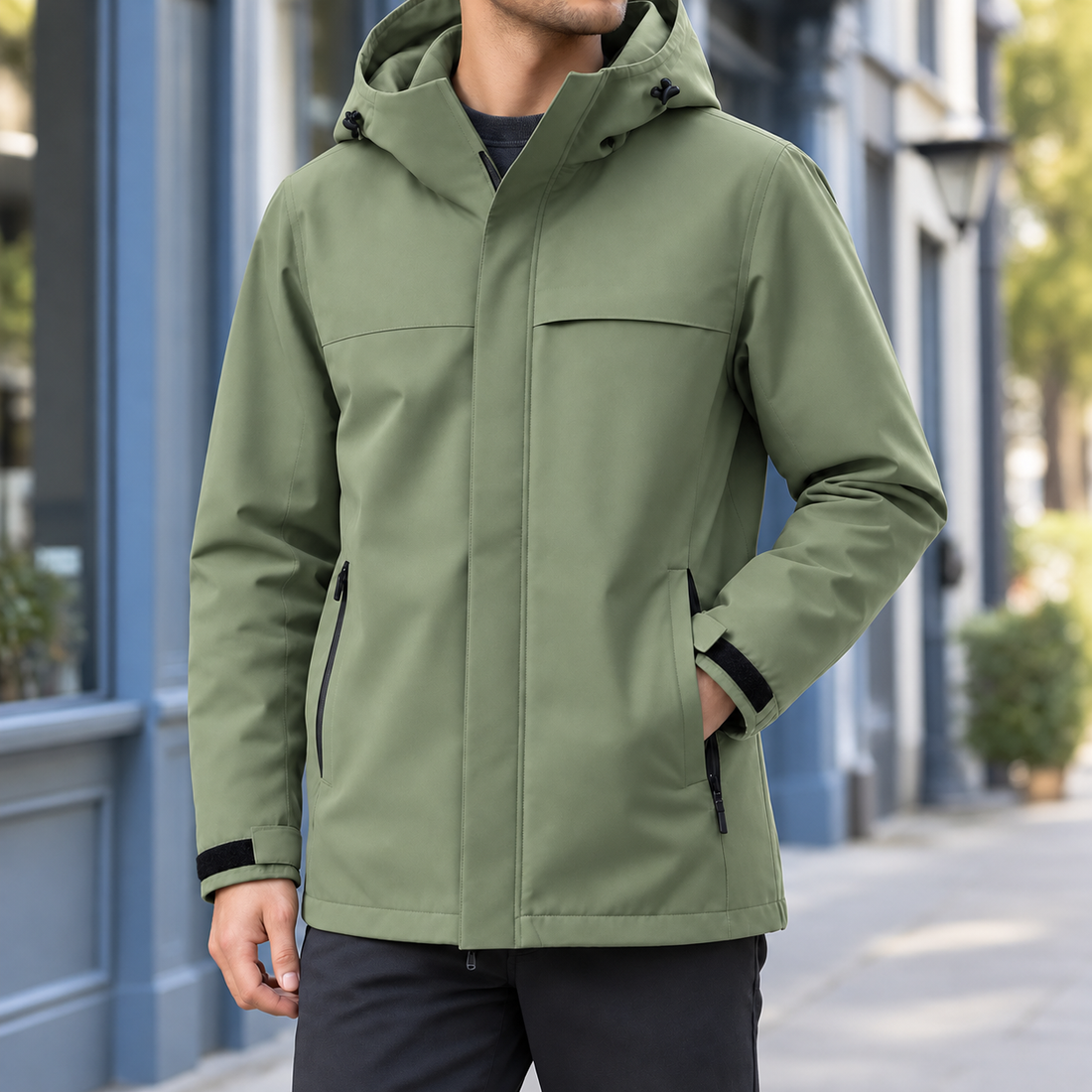 Casimir Hooded Jacket - Light Green