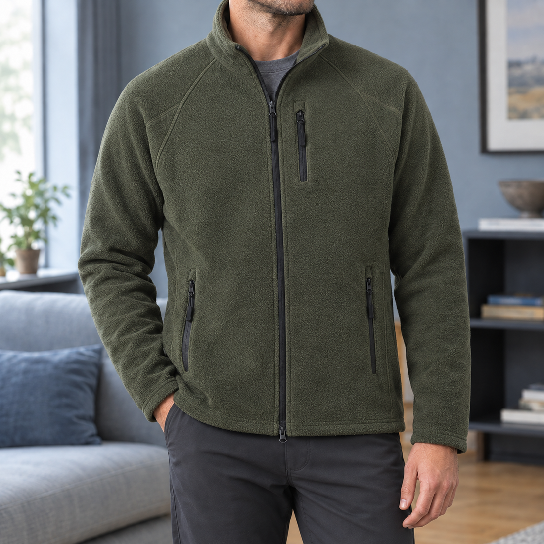 Jules Fleece Jacket - Army Green