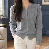 Alice Round Neck Sweater - Gray