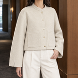 Faith Cropped Jacket - Off White