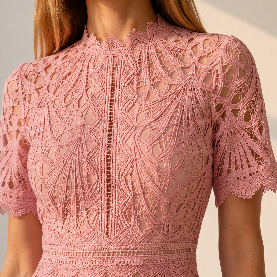 Priscilla High Neck Dress - Lead Product Detail