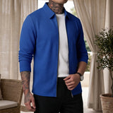 Conrad Waffle Jacket - Sapphire Blue