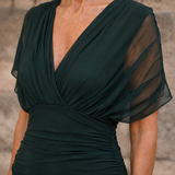 Greta Ruched Maxi Dress - Lead Product Detail