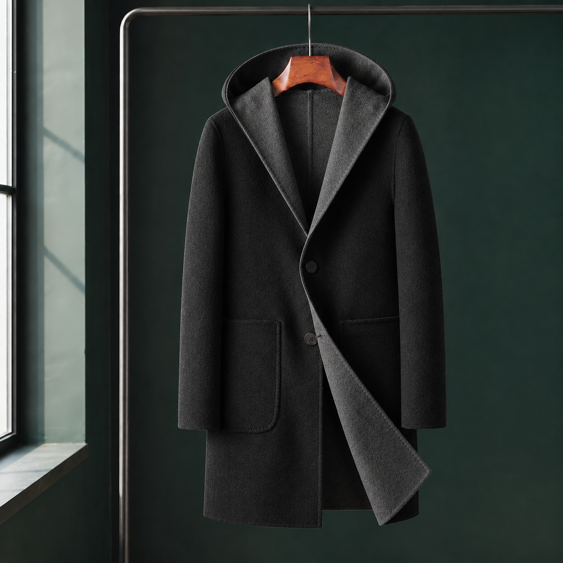 Alderic Reversible Coat - Black