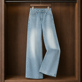 Alma Wide-Leg Jeans - Light Blue