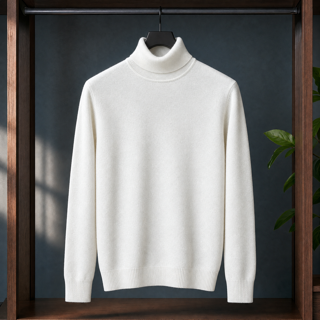 Sebastien Turtleneck Sweater - White