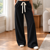 Emmeline Wide-Leg Pants - Black