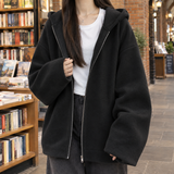 Charlize Oversized Hoodie - Pure Black