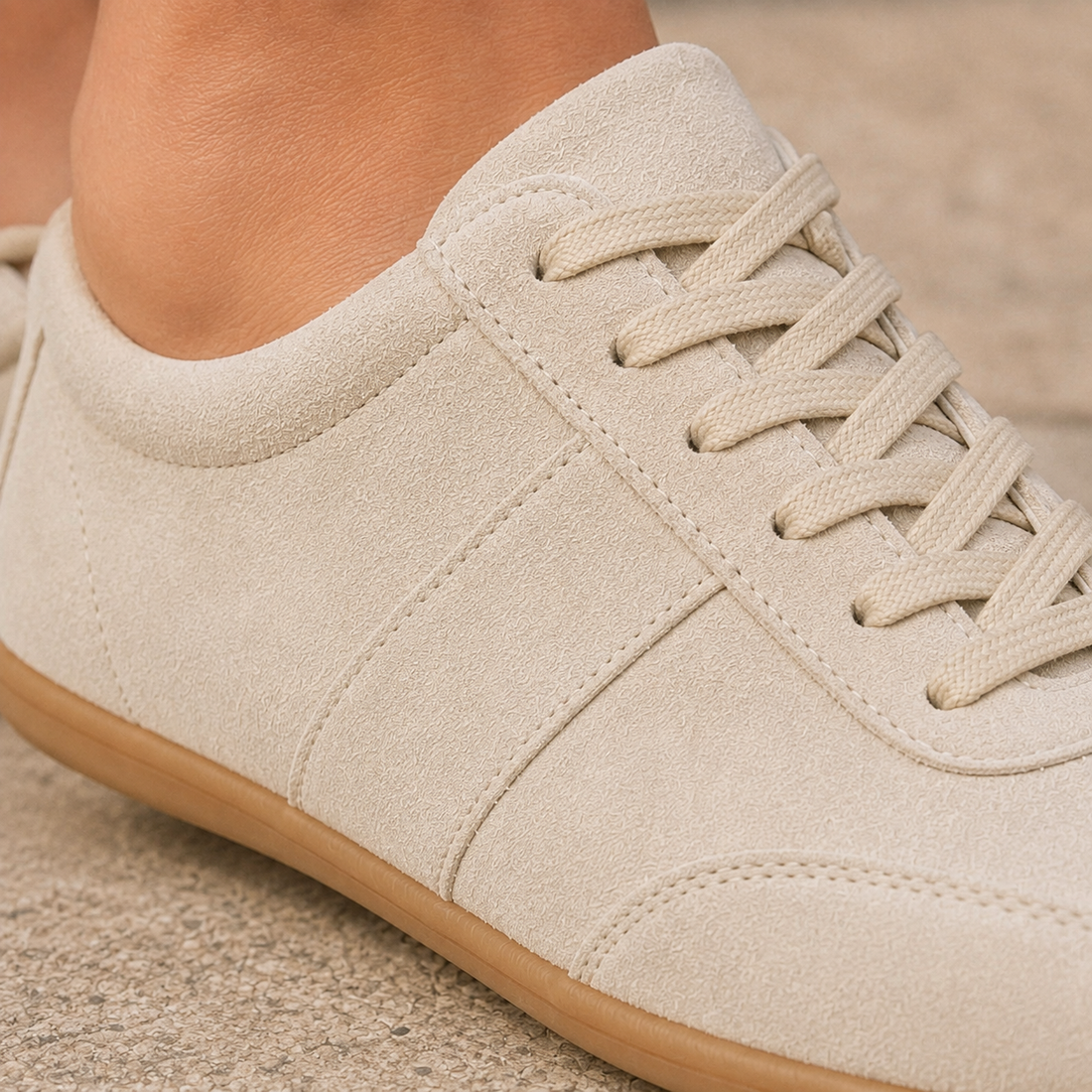 Marconi Suede-Look Sneakers - Lead Product Detail