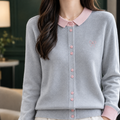 Pink Collar Medium Gray