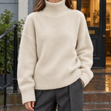 Cleo-Marie Wool Turtleneck - Apricot