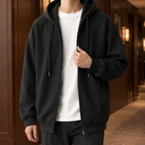 Oswin Zip Hoodie - Black