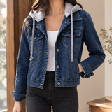 Jocasta Hooded Jacket - Dark Blue