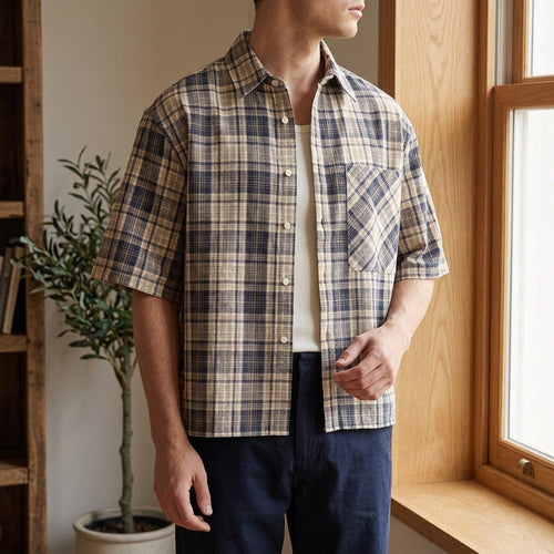 Caleb Plaid Shirt - Blue