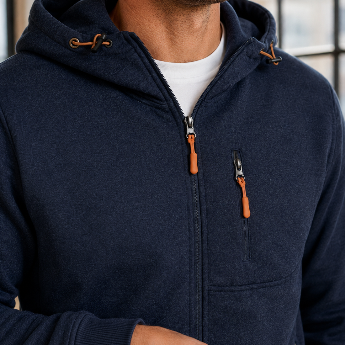 Nico Zip Hoodie - Lead Product Detail