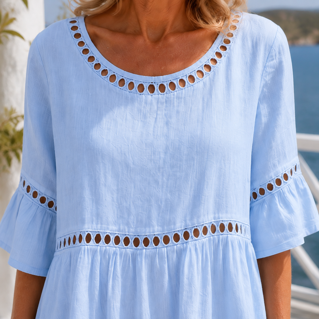 Junia Eyelet Maxi Dress - Lead Product Detail