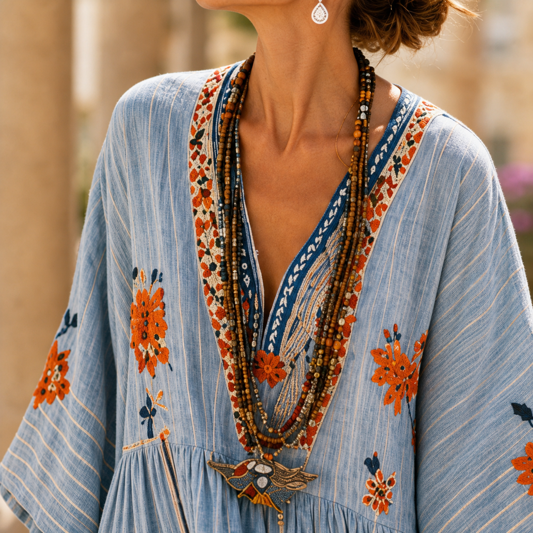 Fenna Floral Kaftan - Lead Product Detail