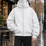 Philip-Cole Masked Zip Jacket - White