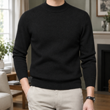 Hubert Mock Neck Sweater - Black