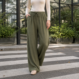 Caitlin Wide Leg Pants - Green