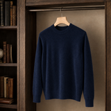 Logan Crew Neck Sweater - Navy Blue