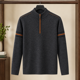 Jamie Half Zip Sweater - Dark Gray