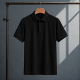 Cedric Ribbed Polo - Black