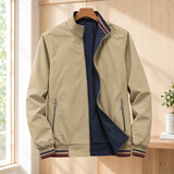 Aurelien Stand Collar Jacket - Khaki