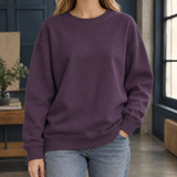 Florence-Kate Relaxed Sweatshirt - Plum Purple