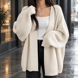 Megan Ribbed Cardigan - Off White