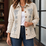 Blair Embroidered Jacket - Cream