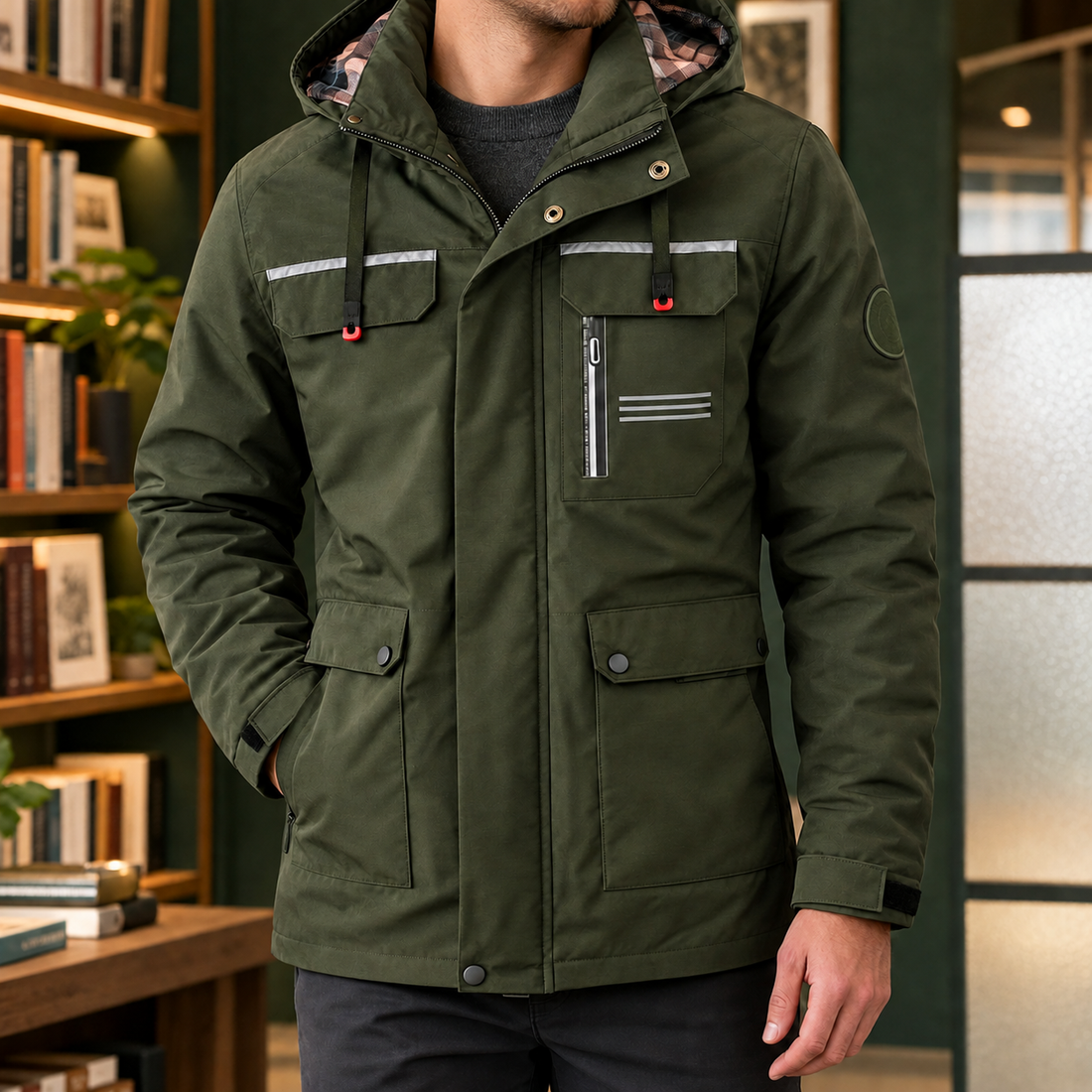 Keith Utility Jacket - Military Green