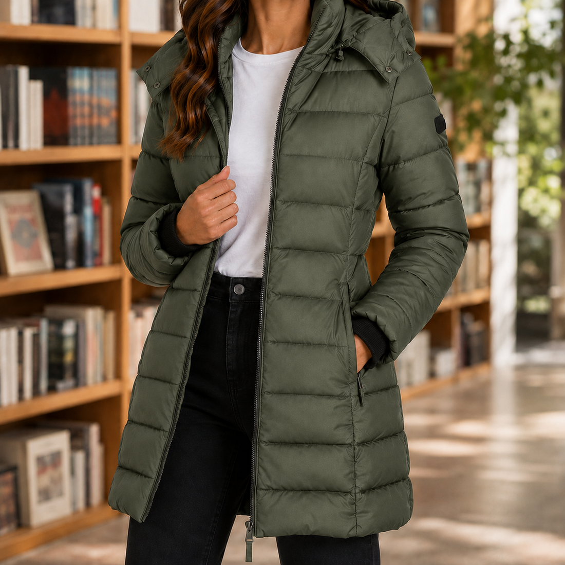 Dahlia-Claire Quilted Jacket - Green