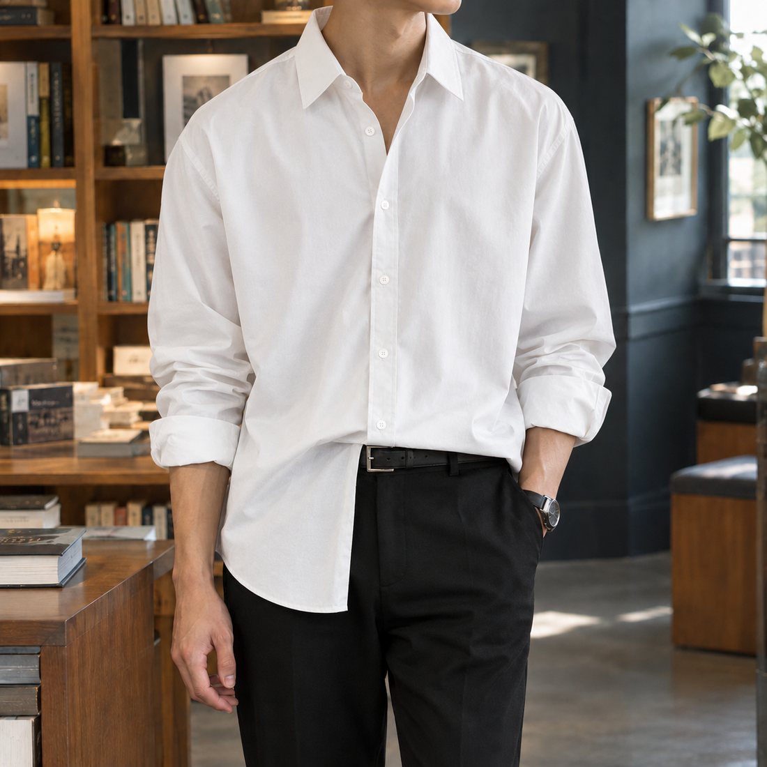 Nicholas Relaxed Shirt - White