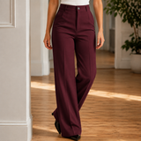 Iris Tailored Pants - Wine Red