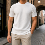Caleb Textured T Shirt - Weiß
