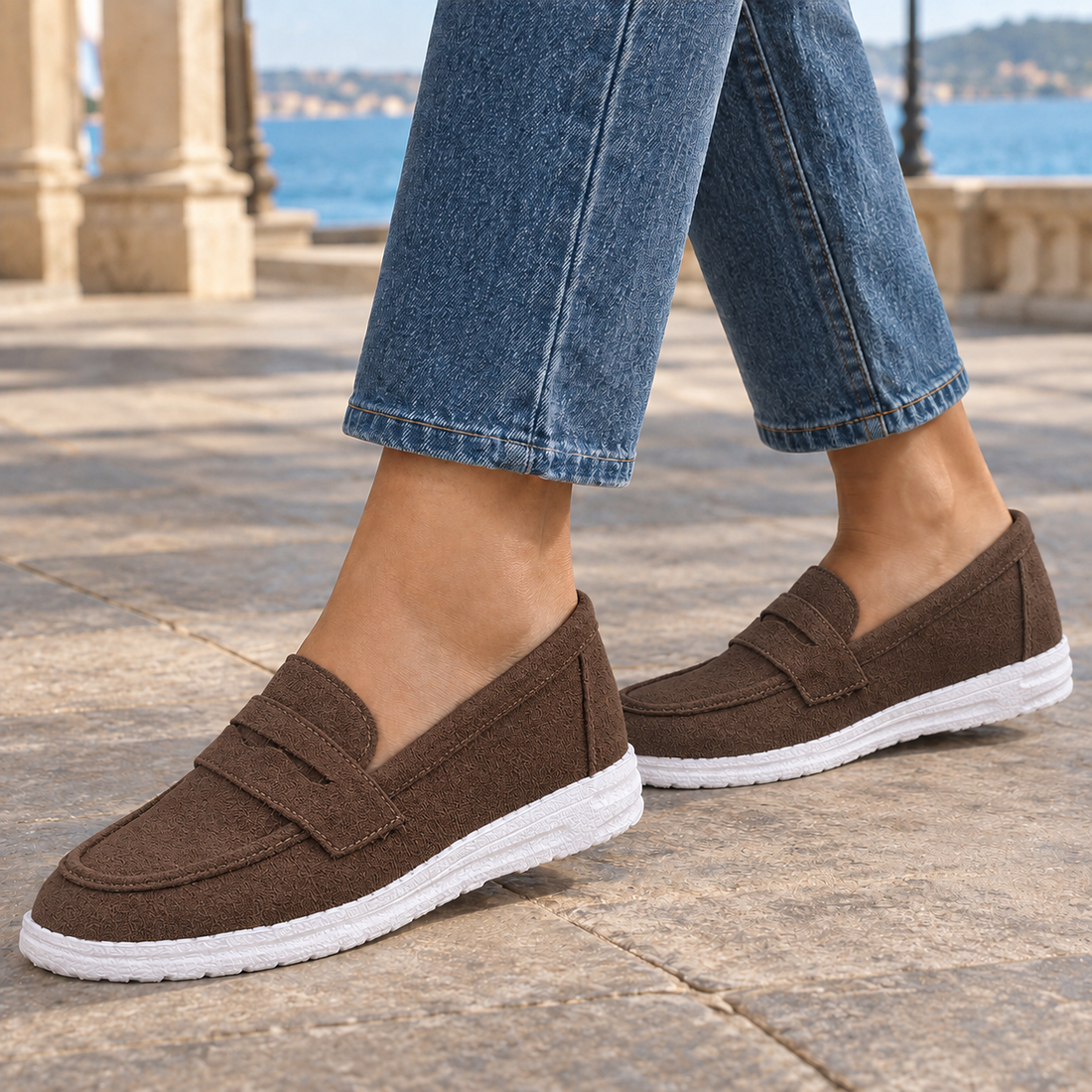 Barbaro Slip-On Loafers - Dark Brown