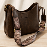 Sarti Crescent Shoulder Bag - Dark Brown