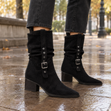 Gallarate Buckled Boots - Black