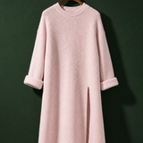 Naomi Side Slit Sweater - Pink