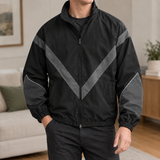 Ross Chevron Jacket - Black
